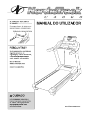 NordicTrack C4000 Treadmill Portuguese Manual