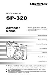 Olympus SP 320 SP-320 Advanced Manual (English)