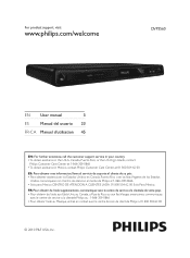 Philips DVP3560 User manual