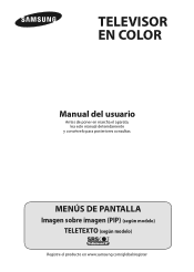 Samsung WS-32Z308T User Manual (user Manual) (ver.1.0) (Spanish)