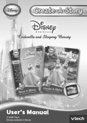 Vtech Create-A-Story: Disney Princess-Cinderella & Sleeping Beauty User Manual