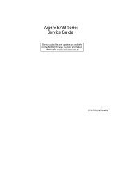 Acer Aspire 5739G Acer Aspire 5739G Series Service Guide