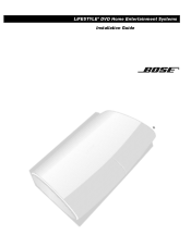 Bose Lifestyle 38 Installation guide