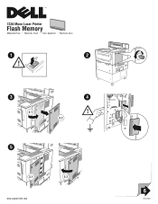 Dell 7330dn Mono Laser Printer Flash Memory Install Instruction