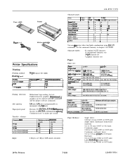 Epson LQ-1170 Product Information Guide
