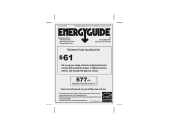 LG LMX31985ST Additional Link - Energy Guide