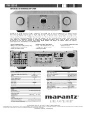 Marantz PM-15S1G PM-15S1G Spec Sheet