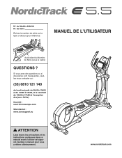 NordicTrack E 5.5 Elliptical Canadian French Manual