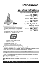 Panasonic KX-TG6411T Expand Digital Phone - Multi Language