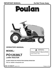 Poulan PO12530LT User Manual