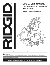 Ridgid R4120 Owners Manual