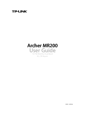 TP-Link Archer MR200 Archer MR200 V1 User Guide