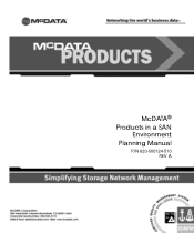 HP StorageWorks 2/24 FW 08.01.00 McDATA Products in a SAN Environment Planning Guide (620-000124-510, November 2005)
