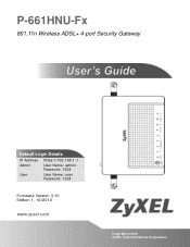 ZyXEL P-661HNU-F3 User Guide