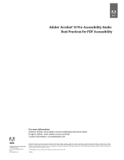 Adobe 09972554AD01A12 Accessibility Guide
