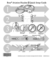 Bose Aviation Headset X Quick setup guide
