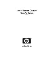 HP Integrity rx4610 Intel® Server Control Users Guide (version 4)