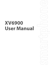 HTC Verizon Wireless XV6900 User Manual