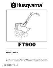 Husqvarna FT900 Owners Manual