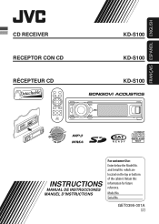 JVC KD-S100 Instructions