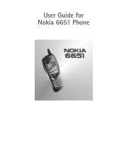 Nokia 6651 Nokia 6651 User Guide in English