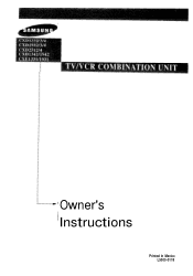 Samsung CXE1931 Owner Instructions