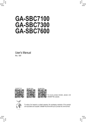 Gigabyte GA-SBC7100 User Manual