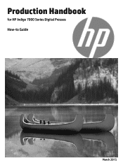 HP Indigo 7800 Production Handbook for Indigo 7000 Series Digital PressesTo format this PDF see Q:\Technical writers\Procedures\Cheetah\How-to 