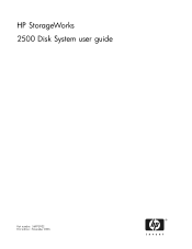 HP StorageWorks 2500 HP StorageWorks 2500 Disk System User Guide (5697-5922, November 2006)