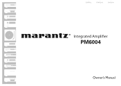 Marantz PM6004 User Manual