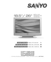 Sanyo DP26649 Owner Manual