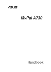 Asus MyPal A730 User Manual