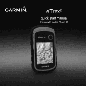 Garmin eTrex 30 Quick Start Manual