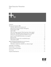 HP dx6128 Data Execution Prevention - White Paper, 2nd Edition