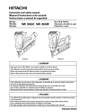Hitachi NR90GR Instruction Manual