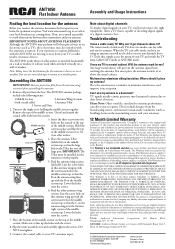 RCA ANT1050 Owner/User Manual: ANT1050