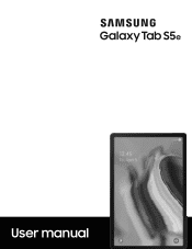 Samsung Galaxy Tab S5e 10.5 Unlocked User Manual