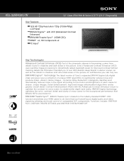 Sony KDL-32M4000/W Marketing Specifications (White Model)
