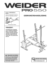 Weider Pro 550 Bench Dutch Manual