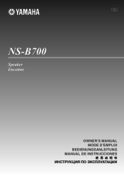 Yamaha NS-B700 Owners Manual