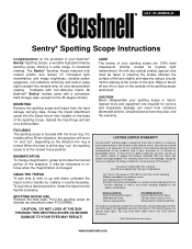 Bushnell Sentry 18-36x50 Owner's Manual