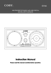 Coby CX-166 Instruction Manual