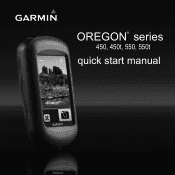 Garmin Oregon 550t Quick Start Manual