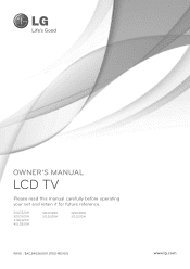 LG 37LD325H Owners Manual