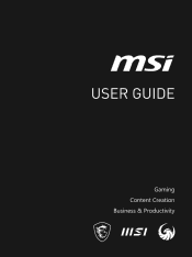 MSI Creator M14 User Manual