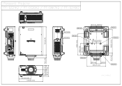Panasonic 16 000lm / 1080p / 3-Chip DLP™ Projector CAD Drawing (PDF)