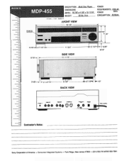 Sony MDP-455 Installation Guide