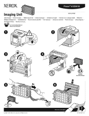 Xerox 6125N Changing Imaging Unit Instruction Sheet
