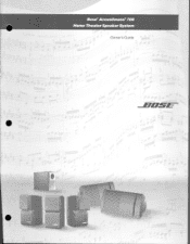 Bose Acoustimass 700 Owner's guide
