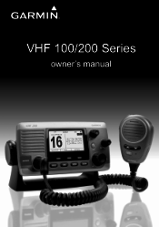 Garmin VHF 200 Marine Radio Owner s Manual